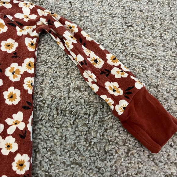 Little Sleepies Mocha Blossom Zippy Size 3-6mo - Picture 8 of 11